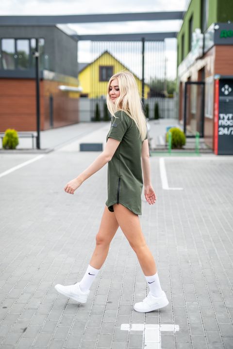 Летнее платье силуэт